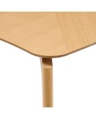 Table à manger Ilona sable - 180x90 cm