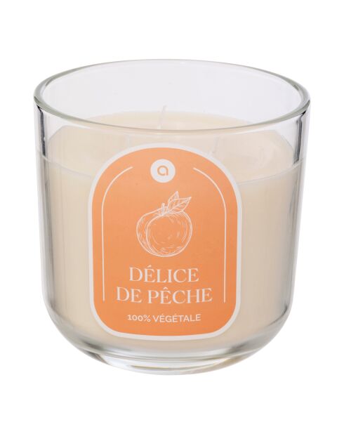 Bougie parfum en verre Floa pêche - 610g