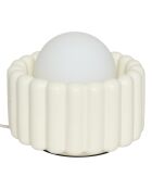 Lampe à poser en céramique Lotta crème - D.23 cm