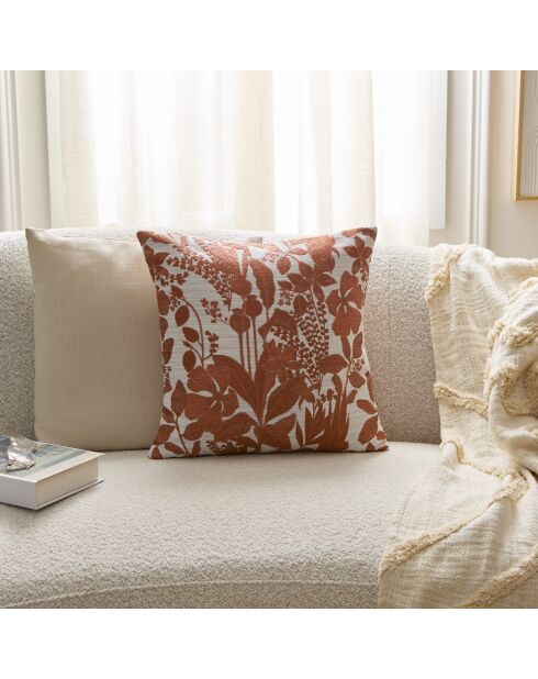 Lot de 2 coussins Samara terracotta - 40x40 cm