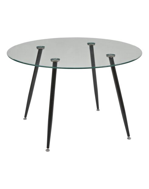 Table à manger ronde Ostras transparente - D.120 cm