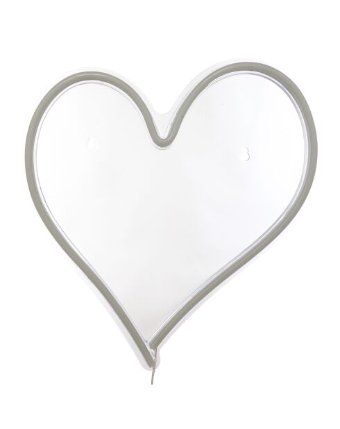 Neon mural led cœur rouge - L.32