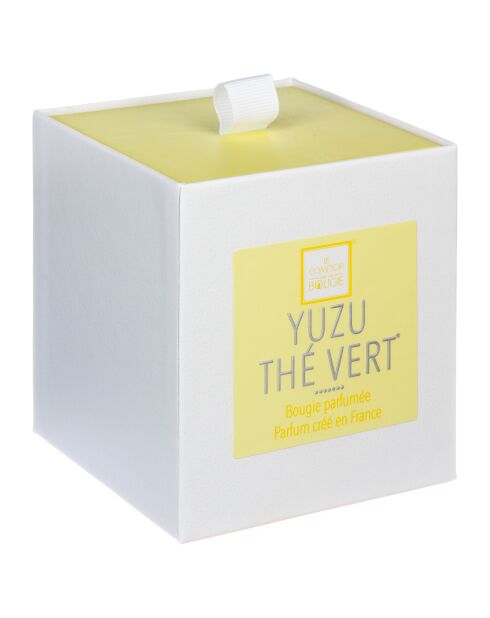 Bougie parfum verre Elea yuzu the transparente - 190g