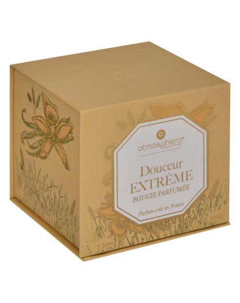 Bougie parfum en verre Elisa douc transparente - 200g