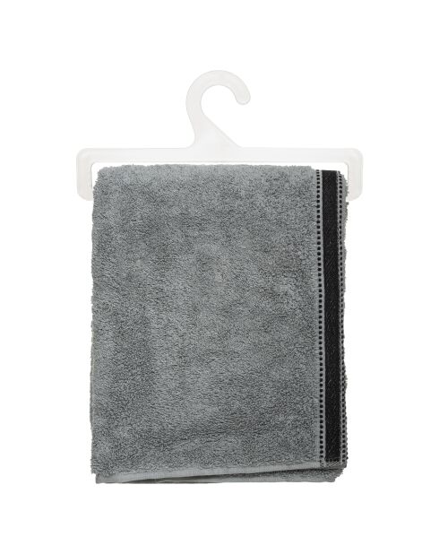 Lot de 2 Draps de douche Joia 550 gris foncé - 70x130 cm