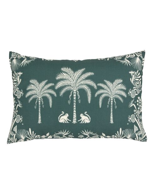 Lot de 2 coussins extérieurs The Palm Resort verts - 38x58 cm
