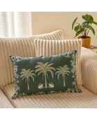 Lot de 2 coussins extérieurs The Palm Resort verts - 38x58 cm