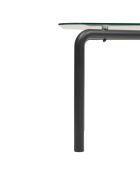 Table à manger en verre Hecate noire - 180x90 cm