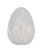Déco oeuf en verre sauv assortie - H.16.5 cm