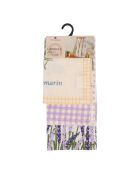 Lot de 3 torchons en coton Slub garri blancs - 45x70 cm