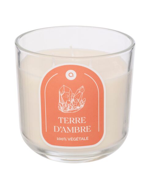 Bougie parfum en verre Floa ambre - 610g