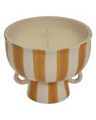 Candela profumata in ceramica gialla Cherie - 310g