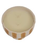 Candela profumata in ceramica gialla Cherie - 310g