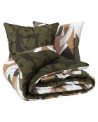 Set stampato Arik kaki - 240x220 cm
