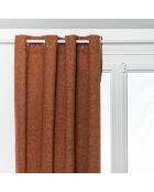Lot de 2 rideaux isolant occultant Soana terracotta - 140x260 cm