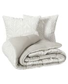 Parure imprimé Nalh beige - 240x220 cm
