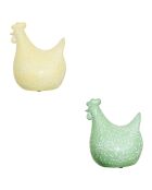 Statue Poule en résine Linda sauv assortie - H.20 cm