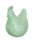 Statue Poule en résine Linda sauv assortie - H.20 cm