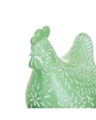 Statue Poule en résine Linda sauv assortie - H.20 cm