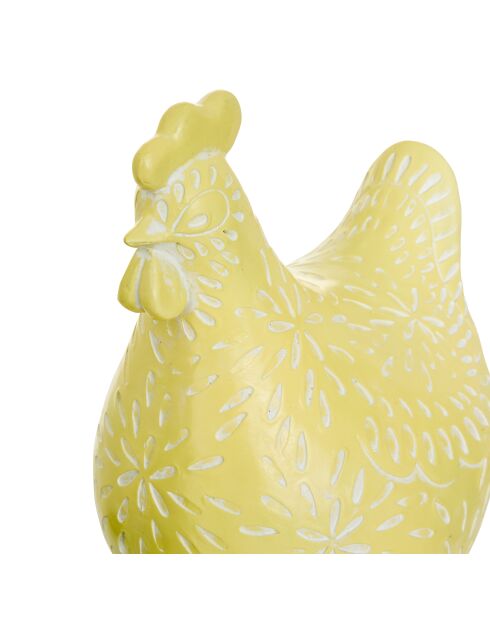 Statue Poule en résine Linda sauv assortie - H.20 cm
