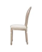 Lot de 2 Chaises bois cleon lin - 49 x 56 x 93 cm