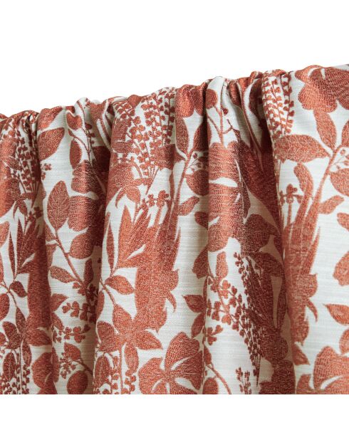 Lot de 2 rideaux Samara terracotta - 140x260 cm