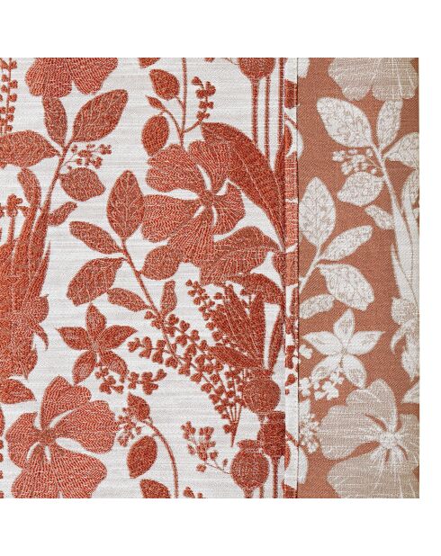 Lot de 2 rideaux Samara terracotta - 140x260 cm