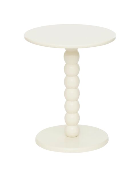 Table basse Chamlo blanche - 42,2 x 12,3 x 41,2 cm