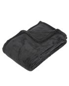 Plaid microfibre gris foncé - 125x150 cm