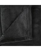 Plaid microfibre gris foncé - 125x150 cm