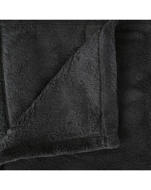 Plaid microfibre gris foncé - 125x150 cm