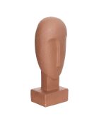 Deko-Gesicht aus Terrakottaharz aus Sien, H.24,5 cm
