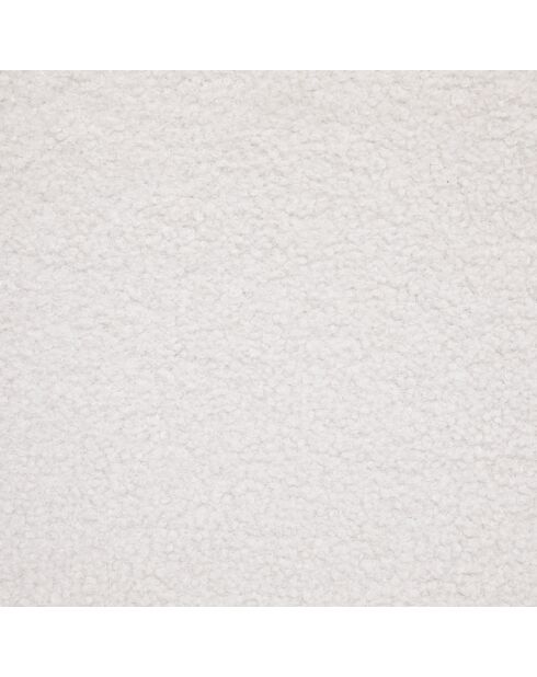 Lot de 4 Chaises bouclées Roka blanc/noyer - 45 x 51 x 87 cm