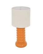 Lampe à poser Vinas orange - H.33 cm