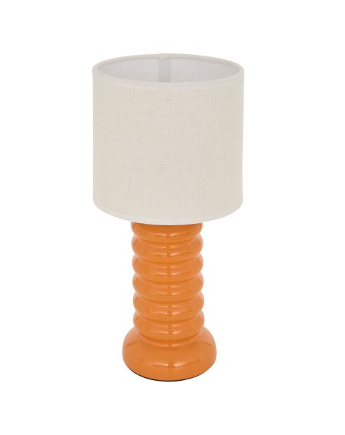 Lampe à poser Vinas orange - H.33 cm
