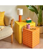 Lampe à poser Vinas orange - H.33 cm