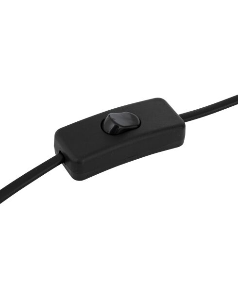 Lampe champi savio noire - H.38 cm