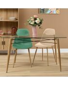 Geassorteerde glazen vaas met Wild Twist - H.25,5 cm