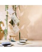 Lot de 2 coussins Groove rayés verts - 40x40 cm