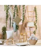 Lot de 2 coussins Groove rayés verts - 40x40 cm