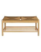 Banc en bois Maesi beige - 95x35 cm
