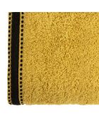 Set di 2 teli da bagno Joia 550 ocra - 100x150 cm
