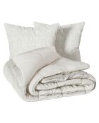 Parure imprimé Nalh beige - 260x240 cm