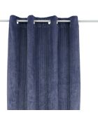Set van 2 geribbelde flanellen gordijnen Arum roze - 140x260 cm