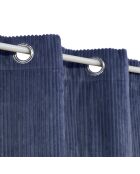 Set van 2 geribbelde flanellen gordijnen Arum roze - 140x260 cm
