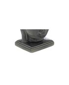Statua testa di Buddha in ceramica Yola blu - H.22,5 cm