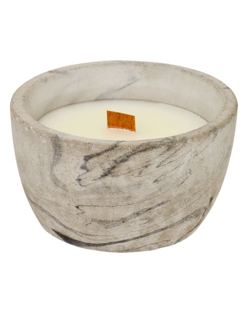 Bougie parfum en céramique Sao citronnelle grise - 160g