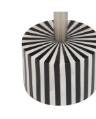 Table basse en marbre Nema noir/blanc - 65 x 20 x 44 cm