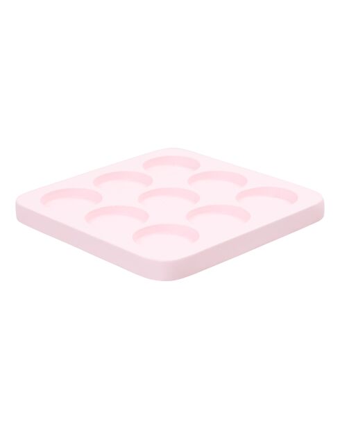 Jeu de morpion ciment love rose - 18x18 cm
