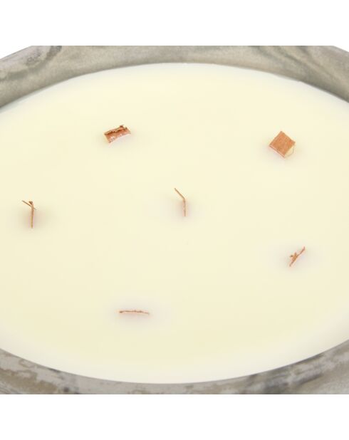 Bougie parfum en céramique Sao citronnelle grise  - 1100g